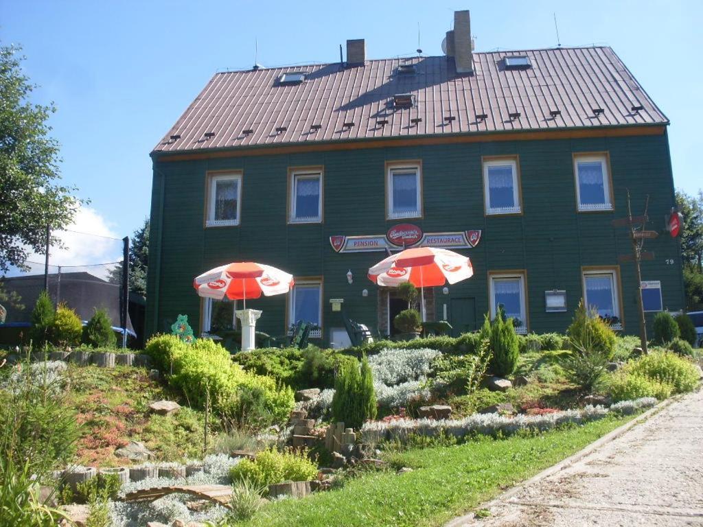 Pension Medvidek Loučná pod Klínovcem Buitenkant foto